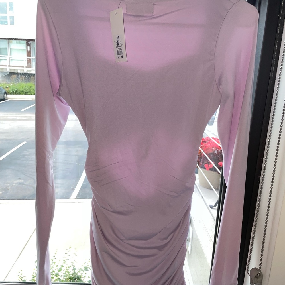 Purple bodycon dress